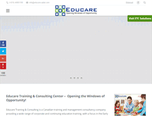 Tablet Screenshot of educare-qatar.com